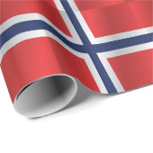 Norwegen-Flagge Geschenkpapier (Rolleneckpunkt)
