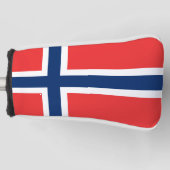 Norwegen-Flagge Golf Headcover (Vorderseite)