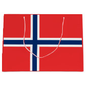 Norwegen-Flagge Große Geschenktüte (Vorderseite)
