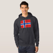 Norwegen-Flagge Hoodie (Vorne ganz)