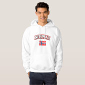 Norwegen-Flagge Hoodie (Vorne ganz)