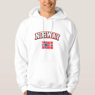 Norwegen-Flagge Hoodie