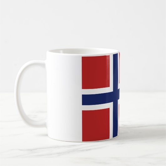 Norwegen-Flagge Kaffeetasse (Links)