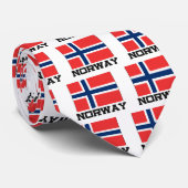 Norwegen-Flagge Krawatte (Gerollt)