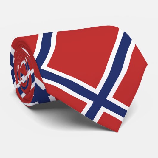 Norwegen-Flagge Krawatte (Gerollt)