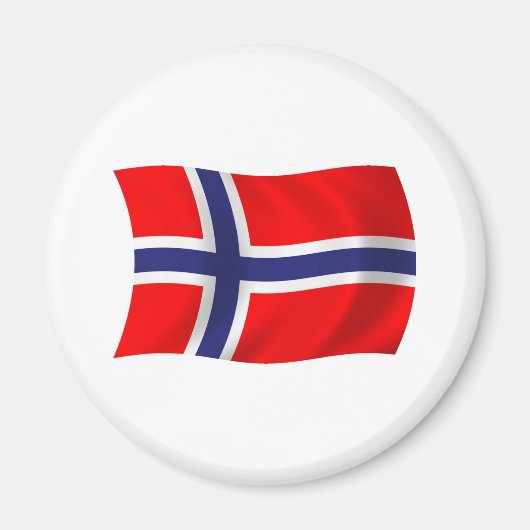 Norwegen Flagge Magnet (Vorne)