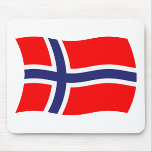 Norwegen Flagge Mauspad
