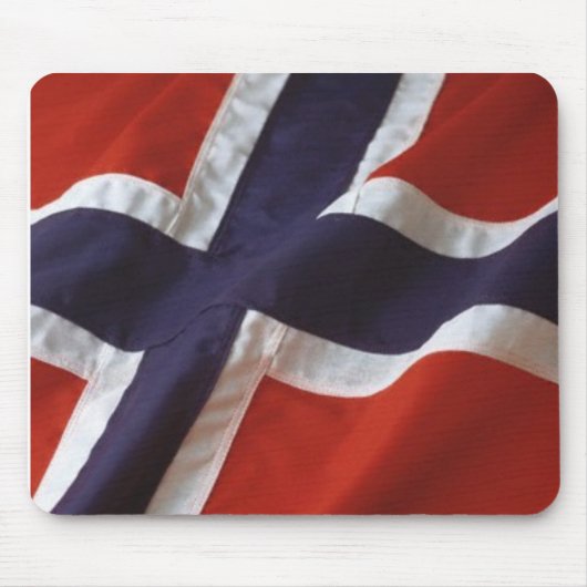 Norwegen-Flagge Mousepad (Vorne)