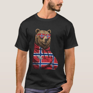 Norwegen-Flagge Norwegischer Stolz Norge Langarm 2 T-Shirt