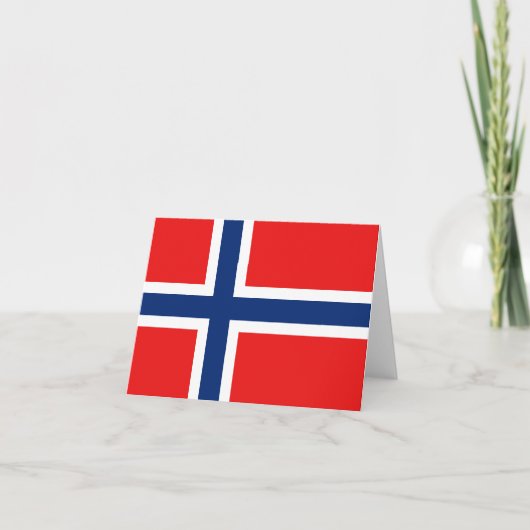 Norwegen-Flagge Notecard Karte (Vorderseite)