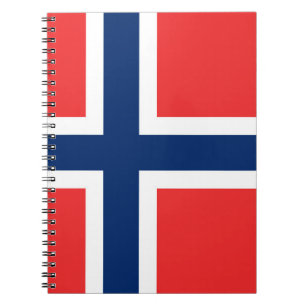 Norwegen-Flagge Notizblock