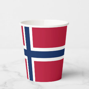 Norwegen-Flagge Pappbecher