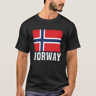 NORWEGEN Flagge Patriotisches Nationales Erbe Souv T-Shirt