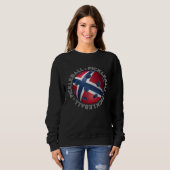 Norwegen-Flagge-Pickleball Sweatshirt (Vorne ganz)