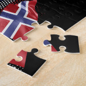 Norwegen-Flagge Puzzle (Seite)