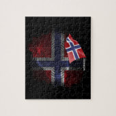 Norwegen-Flagge Puzzle (Vertikal)