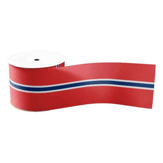 Norwegen-Flagge Ripsband (Spule)