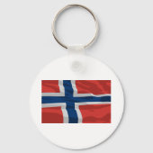 Norwegen Flagge rot und blau Schlüsselanhänger (Vorderseite)