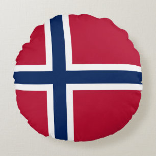 Norwegen-Flagge Rundes Kissen