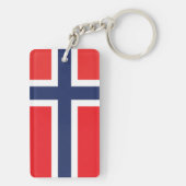 NORWEGEN-FLAGGE SCHLÜSSELANHÄNGER (Rückseite)