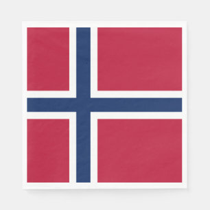 Norwegen-Flagge Serviette