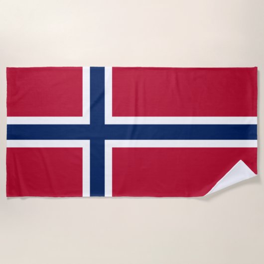 Norwegen-Flagge Strandtuch (Vorderseite)