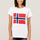 Norwegen-Flagge T-Shirt (Vorderseite)