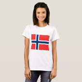 Norwegen-Flagge T-Shirt (Vorne ganz)