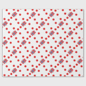 Norwegen-Flagge und norwegischer Sprachentwurf Geschenkpapier (Flach)