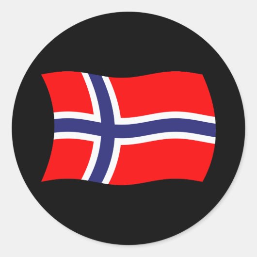 Norwegen Flaggen Aufkleber (Vorderseite)