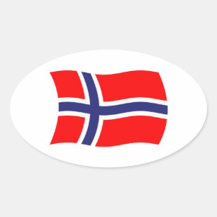 Norwegen Flaggen Aufkleber