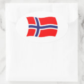 Norwegen Flaggen Aufkleber (Tasche)