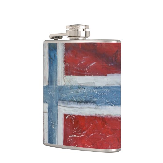 Norwegen-Flaggen-Flasche Flachmann (Links)
