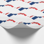 Norwegen-Flaggen-Karte Geschenkpapier (Ecke)