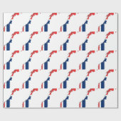 Norwegen-Flaggen-Karte Geschenkpapier (Flach)
