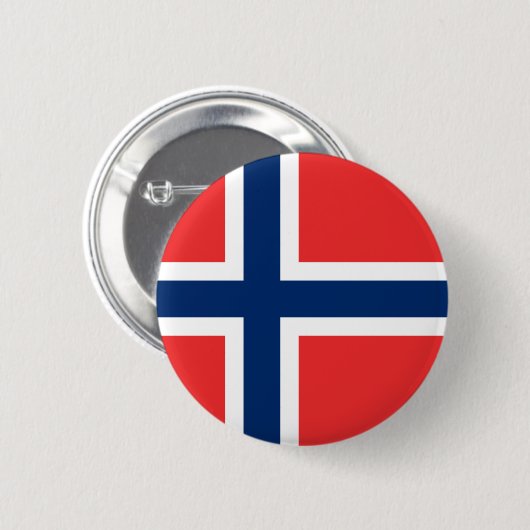 Norwegen-Flaggen-Knopf Button (Vorne & Hinten)