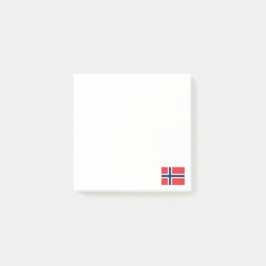 Norwegen-Flaggen-norwegisches patriotisches Post-it Klebezettel (Vorderseite)