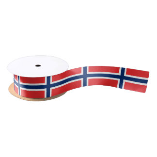 Norwegen-Flaggen-norwegisches patriotisches Satinband