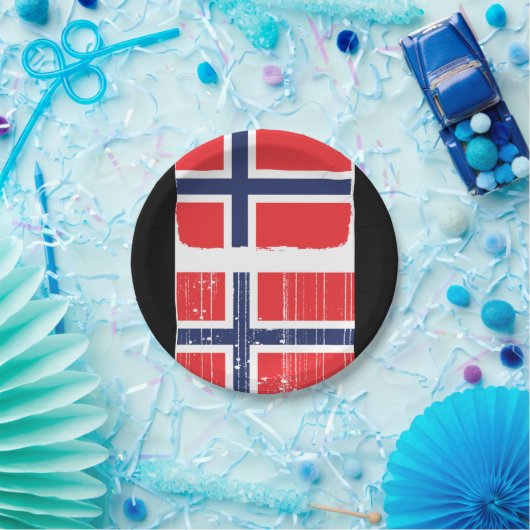 Norwegen-Flaggen-Papier-Teller Pappteller (Party)
