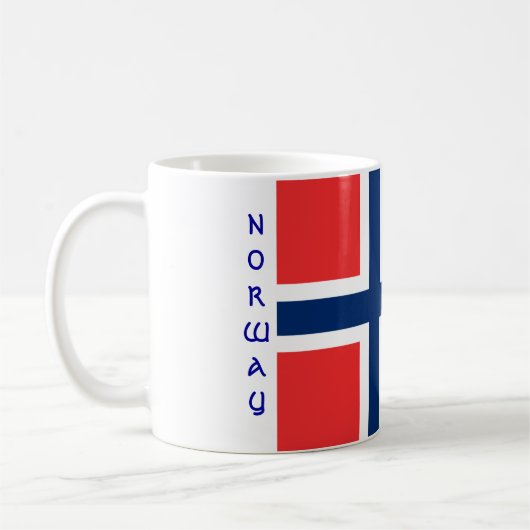 Norwegen-Flaggen-Tasse Kaffeetasse (Links)