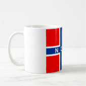 Norwegen-Flaggenland norge Textname Kaffeetasse (Links)