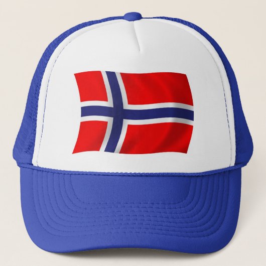 Norwegen Flaggenmütze Truckerkappe (Vorderseite)