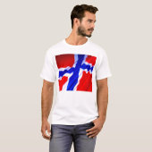 Norwegen-Flaggent-stück T-Shirt (Vorne ganz)