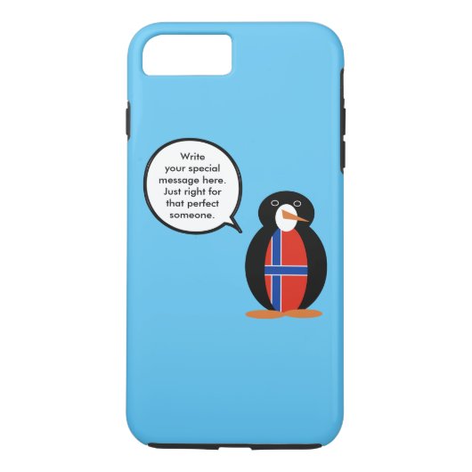 Norwegen - Frau Penguin Personalisiert Case-Mate iPhone Hülle (Rückseite)
