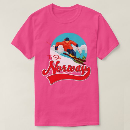 Norwegen für Ski T-Shirt (Design vorne)