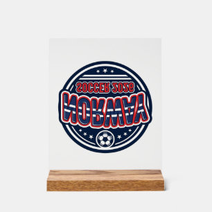 Norwegen Fußball 2026 Fußball Fett Land Typografie Acrylschild