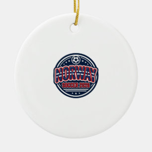 Norwegen Fußball 2026 Fußball Fett Land Typografie Keramik Ornament