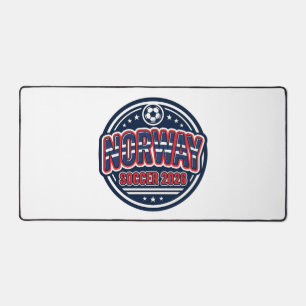 Norwegen Fußball 2026 Fußball Fett Land Typografie Schreibtischunterlage