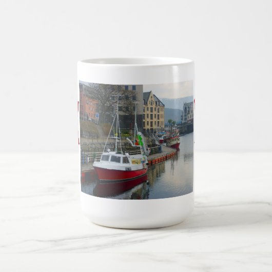 Norwegen, gegangene Fischerei Kaffeetasse (Mittel)