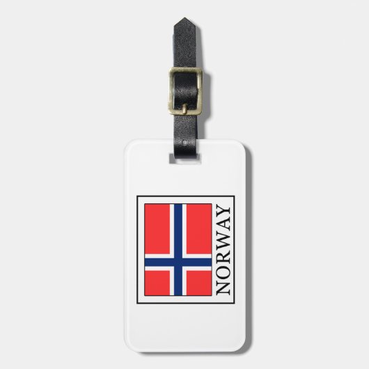 Norwegen Gepäckanhänger (Vorderseite vertikal)